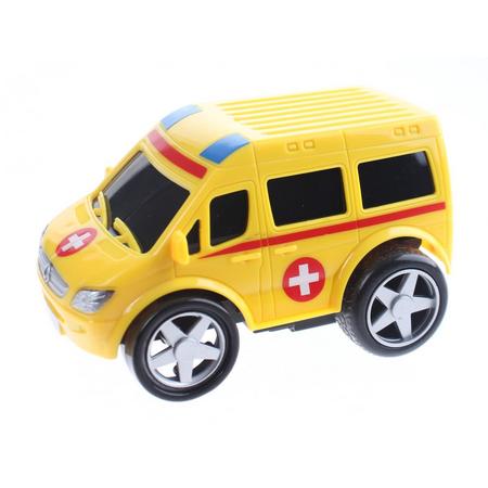 Johntoy Emergency Squad Voertuig Ambulance Geel 10 Cm