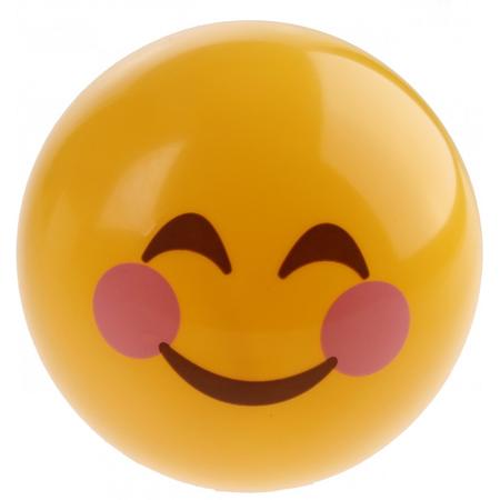 Johntoy Emojione Bal Blosjes Geel 12cm