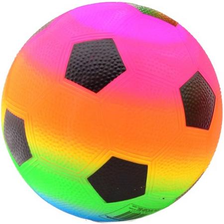 Johntoy Fleurige Voetbal Regenboog Maat 5