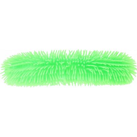 Johntoy Fluffy Worm Groen 33cm