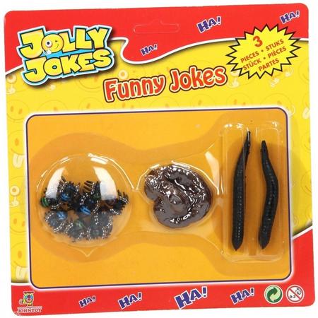 Johntoy Jolly Jokes Worm 3-delig