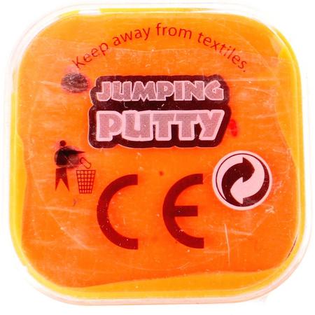 Johntoy Jumping Putty Met Oogjes Oranje 4.5 Cm