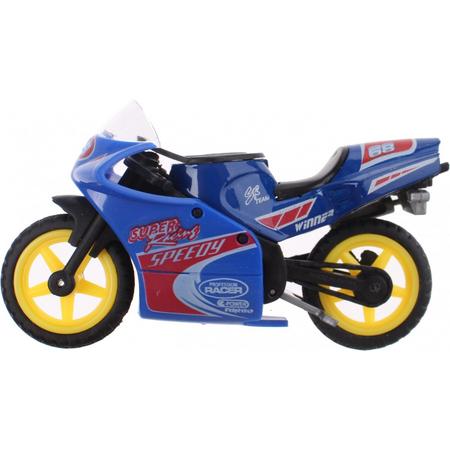 Johntoy Motor Super Bike Blauw/geel
