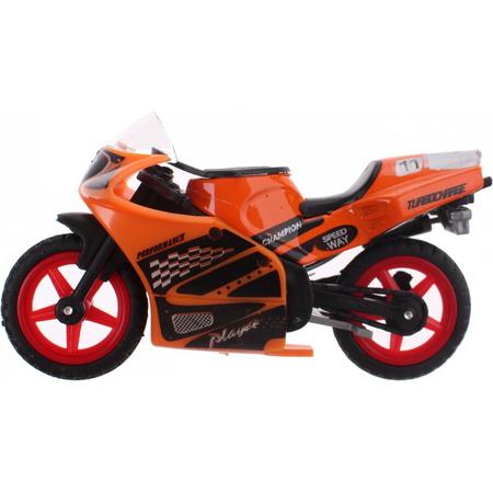 Johntoy Motor Super Bike Oranje/zwart/rood