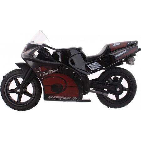 Johntoy Motor Super Bike Zwart/rood