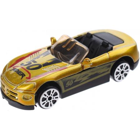 Johntoy Schaalmodel Super Cars Die-cast Geel 7 Cm