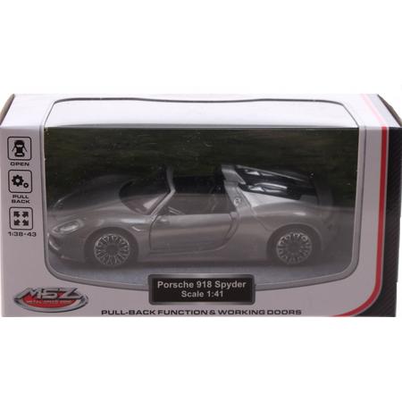 Johntoy Sportauto Schaalmodel 1:41 8 Cm Porsche Grijs
