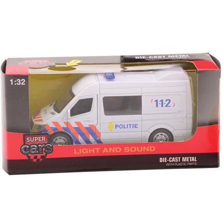 Johntoy Super Cars politiebus met licht en geluid 1:32