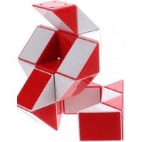magische kubus Slang junior 9 cm rood/wit