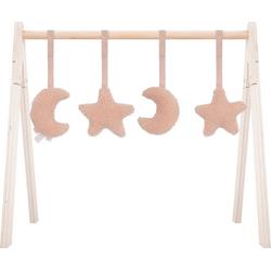 Babygym toys Moon pale pink