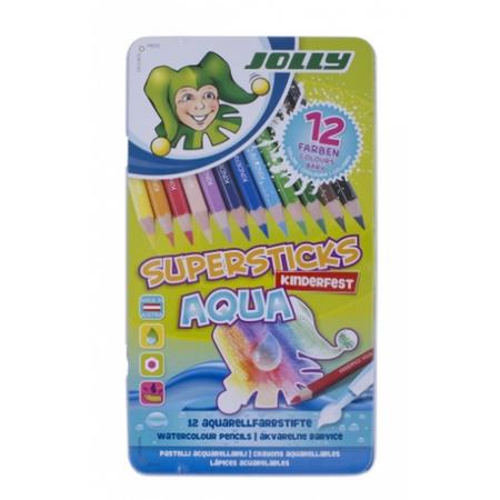 Jolly Supersticks Aqua Aquarelpotloden 12 stuks