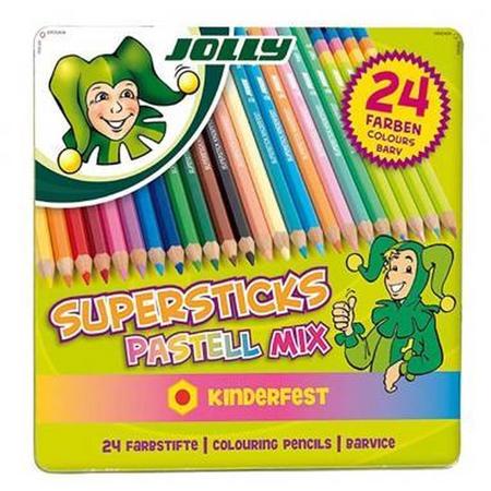Jolly Supersticks Pastel 24 stuks
