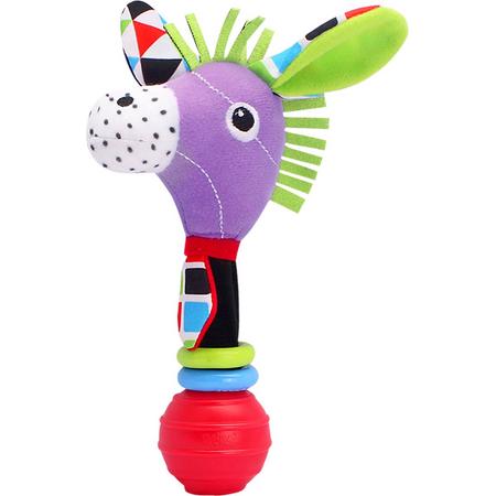kinderwagen rammelaar/ speelgoed/ speeltjes/ grijp speelgoed voor baby/rattle speelgoed/ rattle toy/ speelgoed voor baby / monochrome speelgoed/ purple donkey