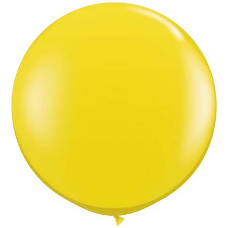 MEGA Topping ballon 90 cm Geel