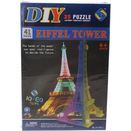 Jonotoys 3d Puzzle Eiffeltoren Met Licht: 41-delig
