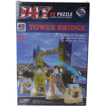 Jonotoys 3d Puzzle Tower Bridge Met Licht: 48-delig