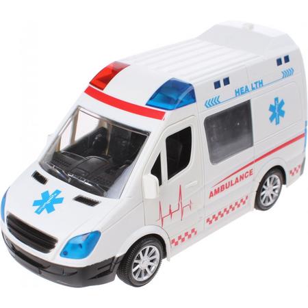 Jonotoys Ambulance Met Licht En Geluid Wit 21 Cm
