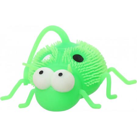 Jonotoys Fluffy Lieveheersbeest Met Lichteffecten Groen 9 Cm