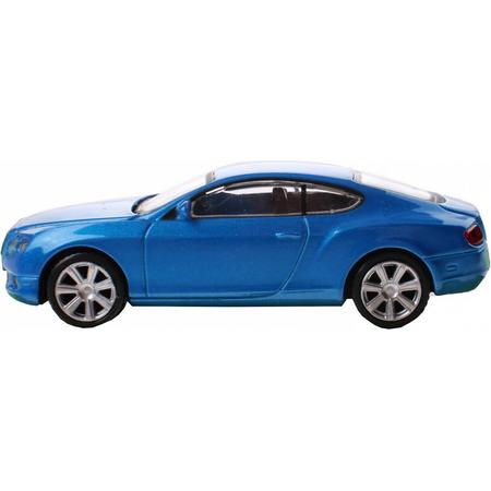 Jonotoys Miniatuur Bentley Continental Gt Blauw 11 Cm