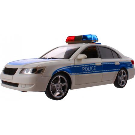 Jonotoys Politie Auto Licht En Geluid 24 Cm Wit/blauw