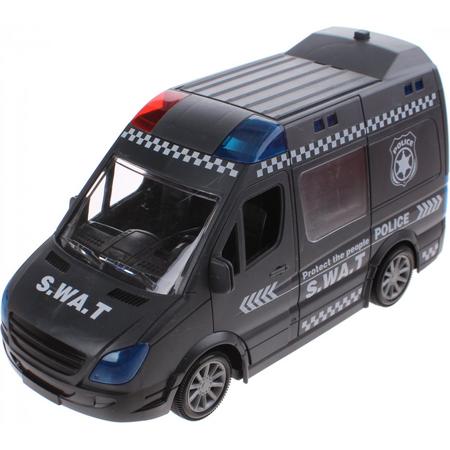 Jonotoys Politiebus Met Licht En Geluid Zwart 21 Cm