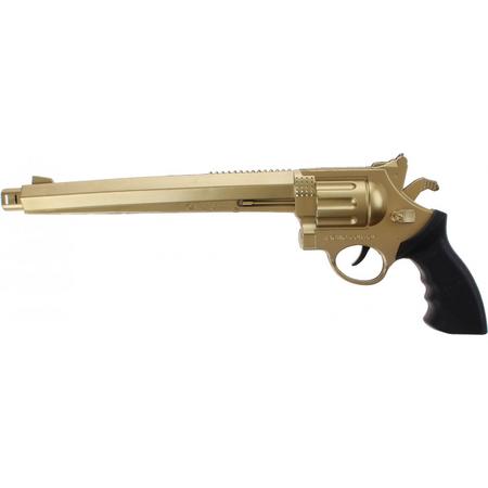 Jonotoys Revolver Met Lange Loop Goud 38 Cm