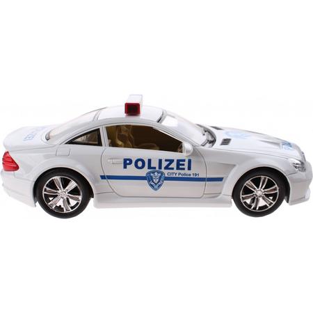Jonotoys Speelgoedauto Politie 25 Cm Wit
