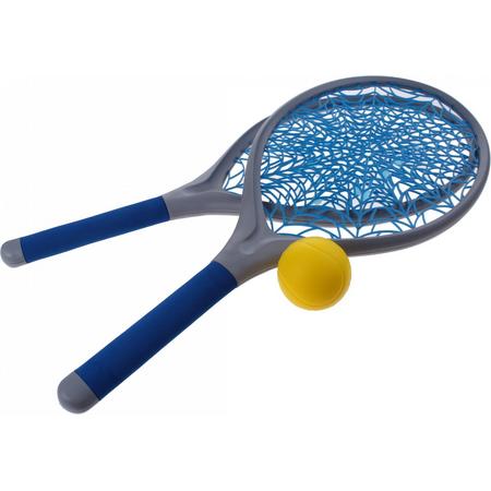 Jonotoys Tennisset Spinnenweb 21 Cm Blauw