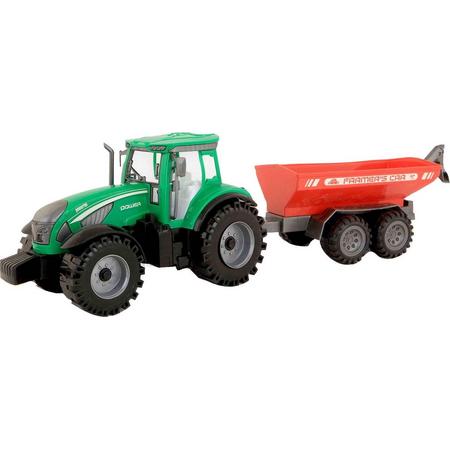 Jonotoys Tractor Met Kiepbak Frictie 42 Cm