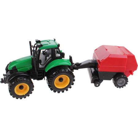 Jonotoys Tractor Met Maaier Groen 24 Cm