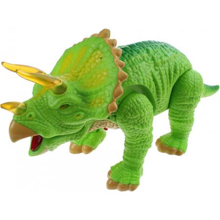 Jonotoys Triceratops Met Licht En Geluid Lichtgroen 33 Cm