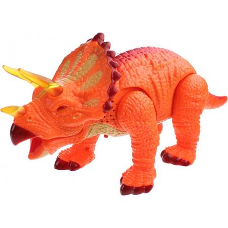 Jonotoys Triceratops Met Licht En Geluid Oranje 33 Cm