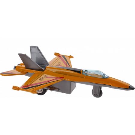 Jonotoys Vliegtuig F-102 10 Cm Oranje