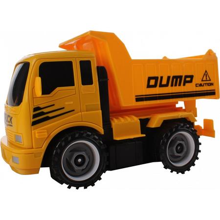 Jonotoys Werkverkeer Vrachtwagen Met Accessoires Oranje 20 Cm