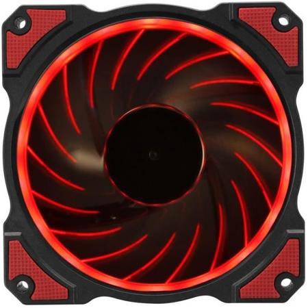 JONSBO PC Box Fan FR-101 - 12cm Rode LED - Afmeting: 120 mm (W) x 120 mm (D) x 25 mm (H)