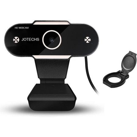 Jotechs Webcam HD - Webcam voor PC - Webcams - Camera Web Cam - Camera Laptop - USB Webcam - Webcam voor Computer - Microfoon - Werk & Thuis - Windows - Mac - Linux - Nieuw Model 2021