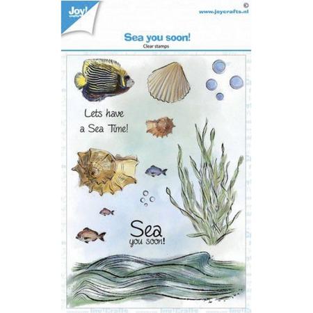 Joy! Crafts Clearstamp A6 - Sea you soon! - Zee (06-22)-Stempel-Kaarten maken-Scrapbook-DIY