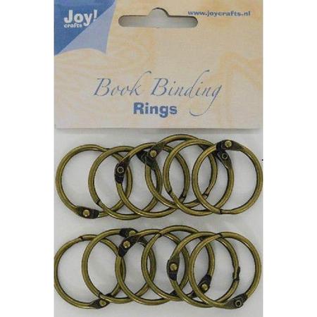 Joy! Crafts Boekbinders-ringen antiek koper 30mm 12st