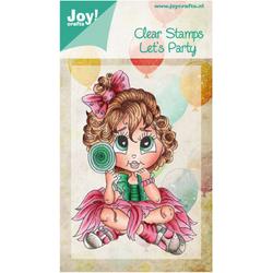 Joy! Crafts Stempel meisje met lolly 75x110 mm