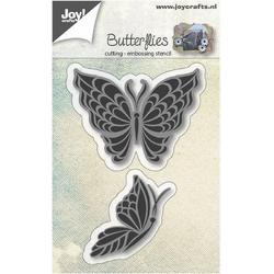 Joy!Crafts snij- embosstencil vlinders x2