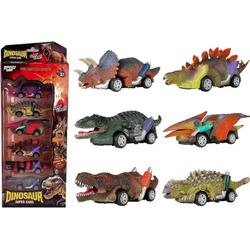 Joyage Dinosaurus speelgoed - 6 stuks - Pull back - Speelgoed jongens 2 3 4 5 6 7 jaar