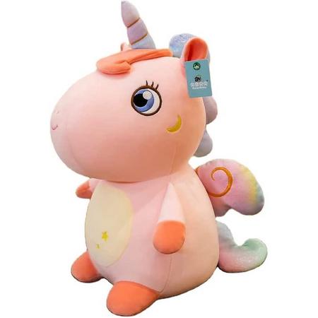 Unicorn Knuffel Roze - 60 cm - Grote knuffel - Eenhoorn knuffel roze - Kawaii Knuffel - Squish - Schattige knuffels - Cadeau Kinderen & Volwassenen