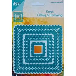 Joy!Crafts Snij- embosstencil Vierkante mal