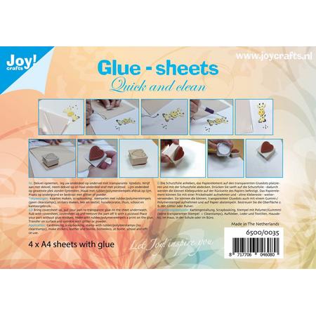 Joycrafts Glue sheets A4 - Lijmvellen 6500/0035