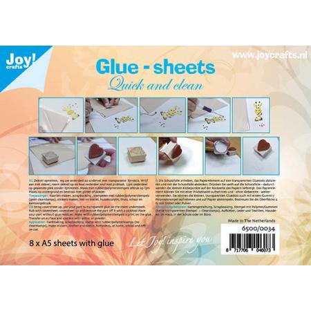 Joycrafts Glue sheets A5 - Lijmvellen 6500/0034