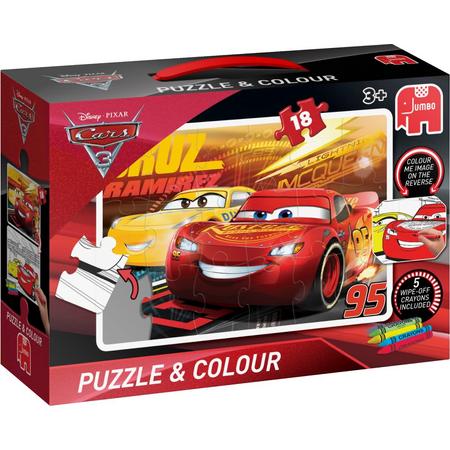 Cars 3 Puzzle & Colour