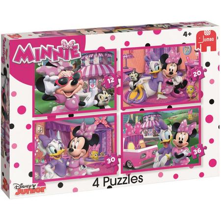 Disney Minnies happy helpers - Set van 4 puzzels met 12, 20, 30 en 36 stukjes