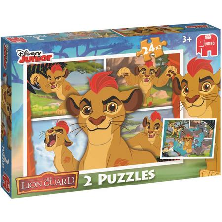 Disney The Lion Guard - 2in1 Puzzel - 2x24 Stukjes