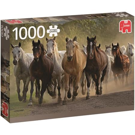 Een Groep Paarden Premium Quality - Puzzel 1000 stukjes