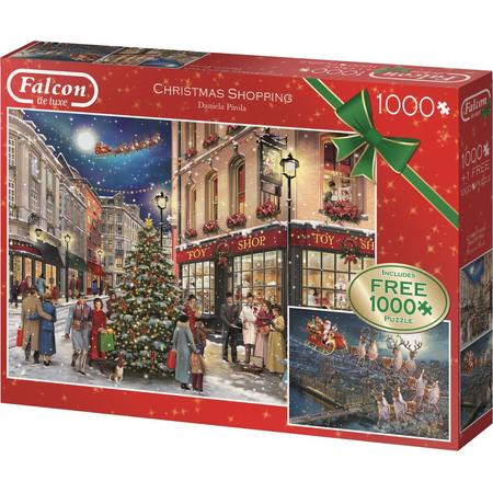 Falcon de luxe Christmas Shopping 2 x 1000 pcs 1000stuk(s)